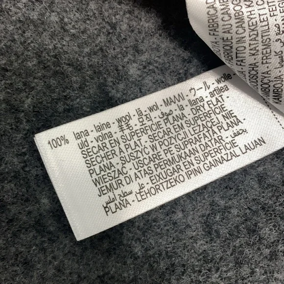 Zara Dark Gray Wool Cardigan Sweater - Picture 7 of 7